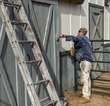 Farm Painting in Yoder-4